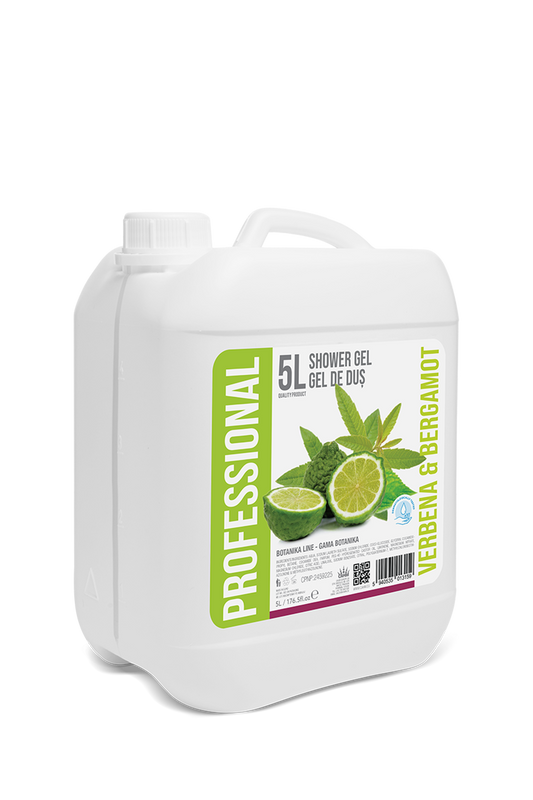 Profesionální sprchový gel Verbena a bergamot, kanystr 5 l - PROFESSIONAL