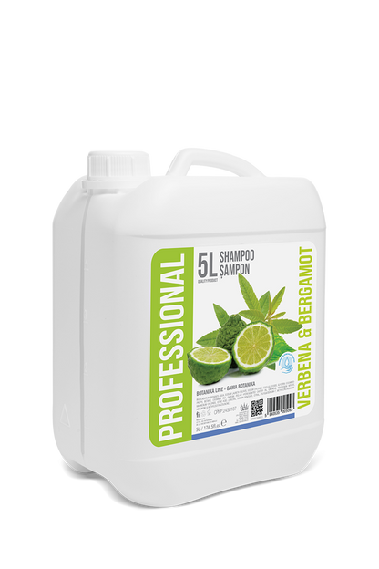 Professional Shampoo Verbena and Bergamot, 5L Canister - PROFESSIONAL