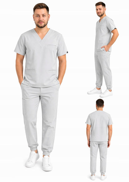 Men's Medical Set Light Nurse Scrub Beauty