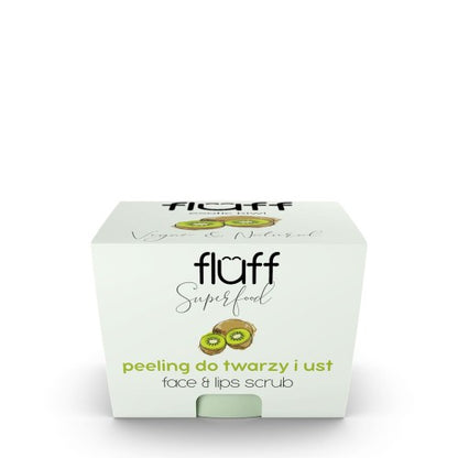 Fluff Kiwi face and lip scrub