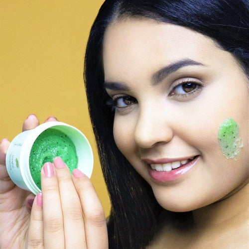 Fluff Kiwi face and lip scrub