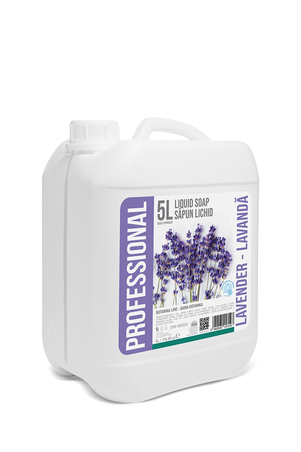 Professional Canister Liquid Soap Lavender, 5L - PROFESSIONAL BOTANIKA LAVENDER