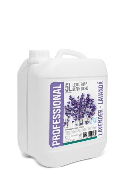 Professional Canister Liquid Soap Lavender, 5L - PROFESSIONAL BOTANIKA LAVENDER