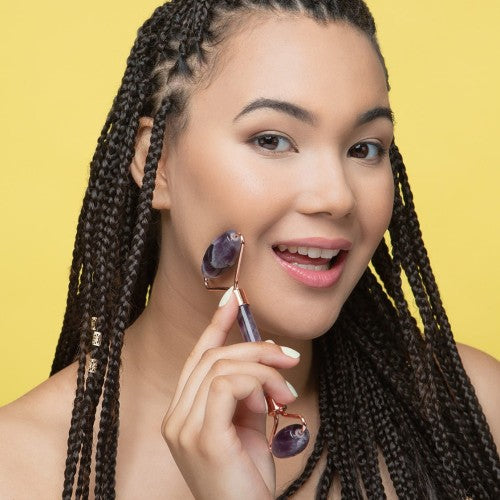 Amethyst facial roller