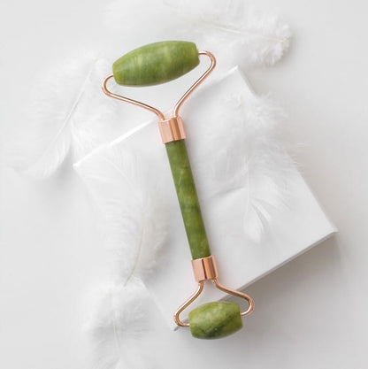 Green jade facial roller