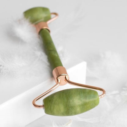 Green jade facial roller