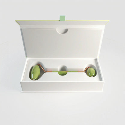 Green jade facial roller