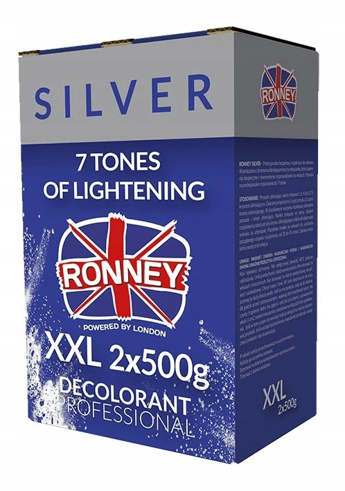 RONNEY Profesionální bezprašný bělící prášek Classic 2x500g
