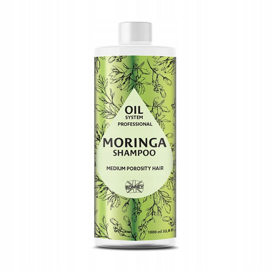 RONNEY Professional Oil System pro vlasy se střední pórovitostí - šampon MORINGA 1000 ml