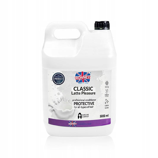 RONNEY Profesionální kondicionér Classic Latte Pleasure ochranný 5000 ml