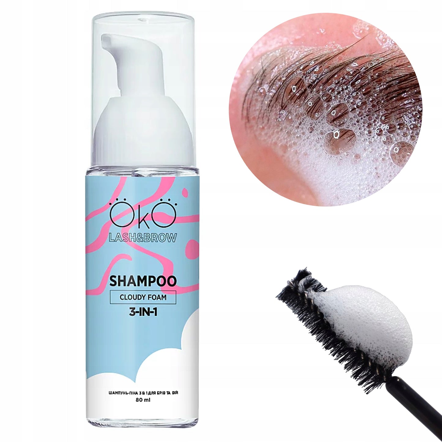 SHAMPOO für Augenbrauen und Wimpern 3in1 80ml OKO LASH