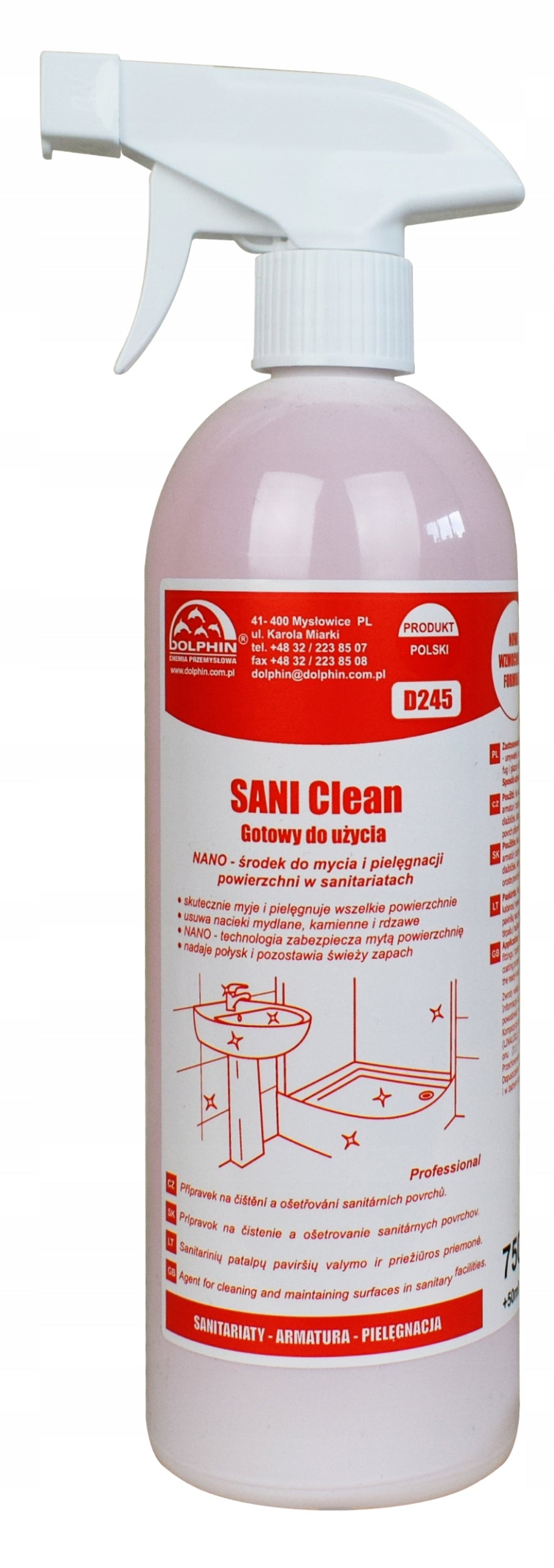 Dolphin Sani Clean Fresh 0,75L Sanitärflüssigkeit