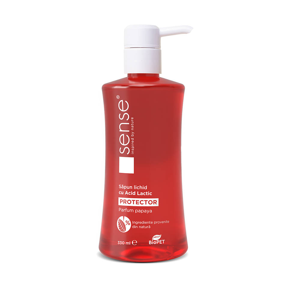 Tekuté mýdlo Sense s kyselinou mléčnou pH4, dávkovač 330 ml