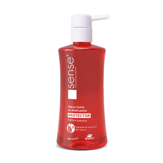 Tekuté mýdlo Sense s kyselinou mléčnou pH4, dávkovač 330 ml