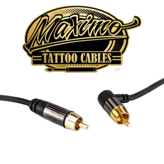 Maximo RCA pravoúhlý kabel, černý