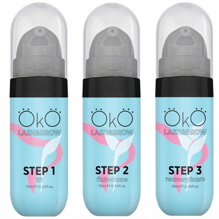 OKO Step 1-2-3 Eyelash and Eyebrow Lifting and Lamination Kit