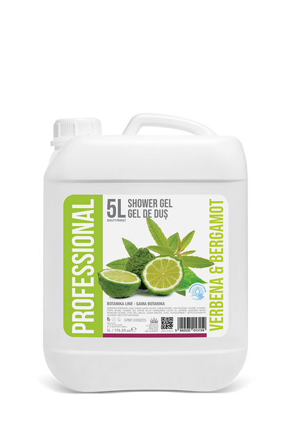 Professional Shower Gel Verbena and Bergamot, 5L Canister - PROFESSIONAL