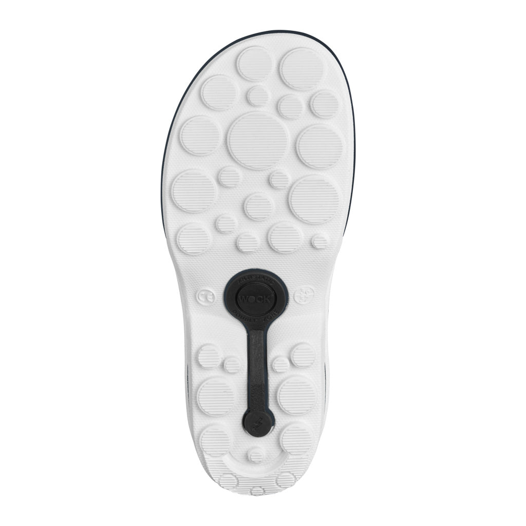 Marineblaue und weiße CLOG-Medizinschuhe