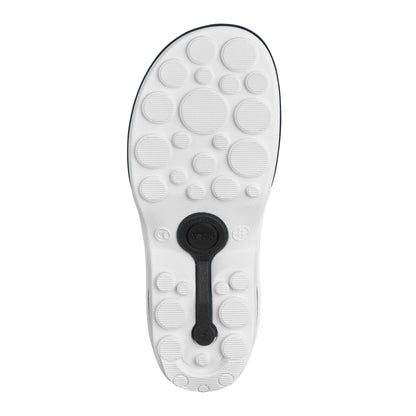 Marineblaue und weiße CLOG-Medizinschuhe