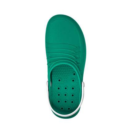 CLOG OP-Schuhe grün-weiß