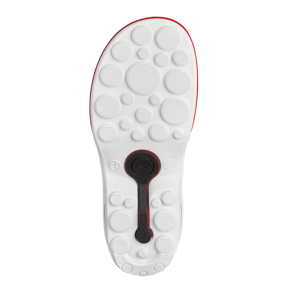 CLOG medizinische Schuhe rot und weiß