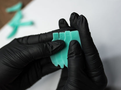 Silicon Pad Colorful Line Turquoise