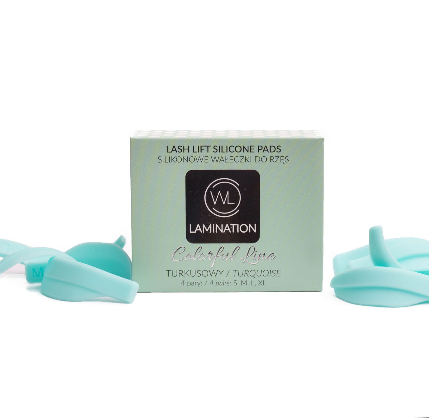 Silicon Pad Colorful Line Turquoise