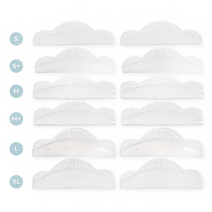 Silicone glitter pads Clouds