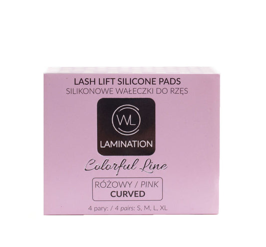 Silicon Pad Colorful Line Pink Curved