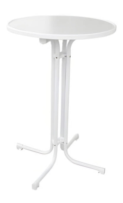 Banketní skládací stůl MODENA s deskou Ø 80 cm, bílá