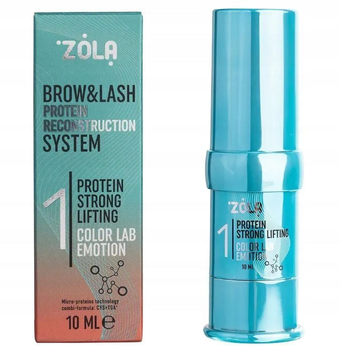 ZOLA Color Lab EMOTION Roztok pro lifting obočí a řas Krok 1 10 ml