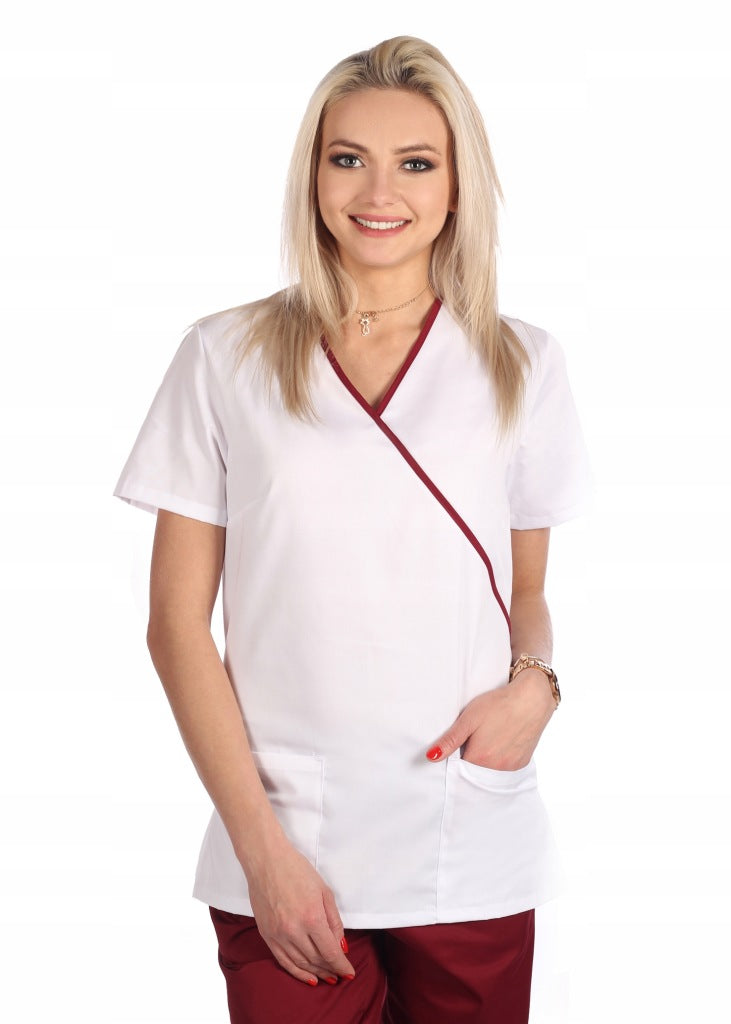 Medizinisches Set mit Besatz, Schürze für Damen