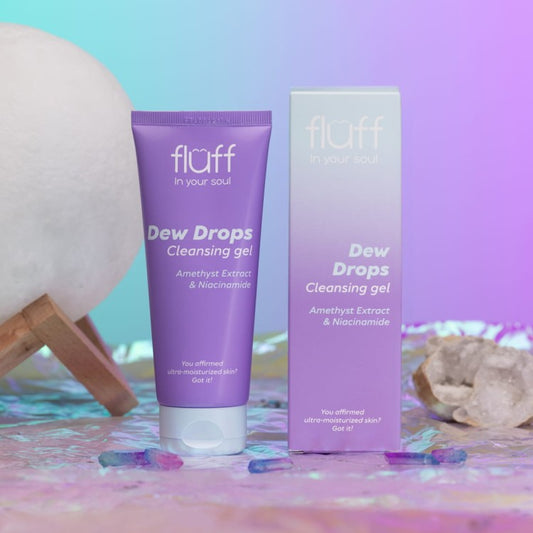 DEW DROPS - Čistící gel na obličej s ametystem a niacinamidem 100ml