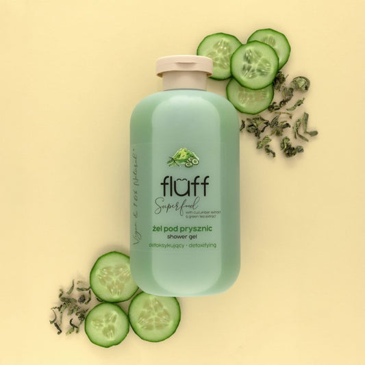 Fluff Sprchový gel Okurka a zelený čaj 500ml
