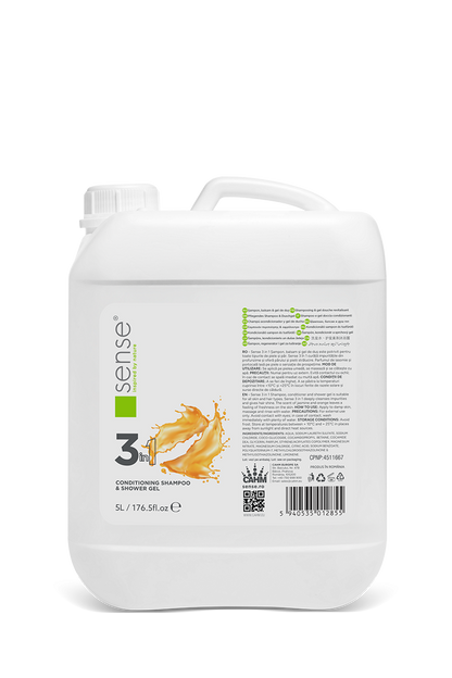 Sense®  Conditioning Shampoo and Shower gel Jasmine and Orange, 5L Canister - SENSE