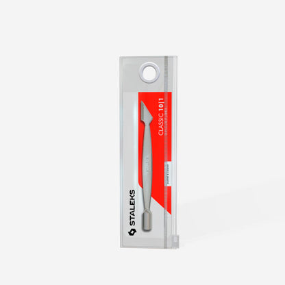 Manicure pusher, flat CLASSIC 10 TYPE 1 (rounded narrow pusher and cleaner) - STALEKS