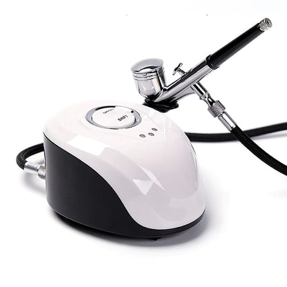 Airbrush/aerograph with compressor - white