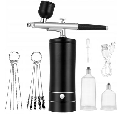 Airbrush - sada na barvení obočí černá