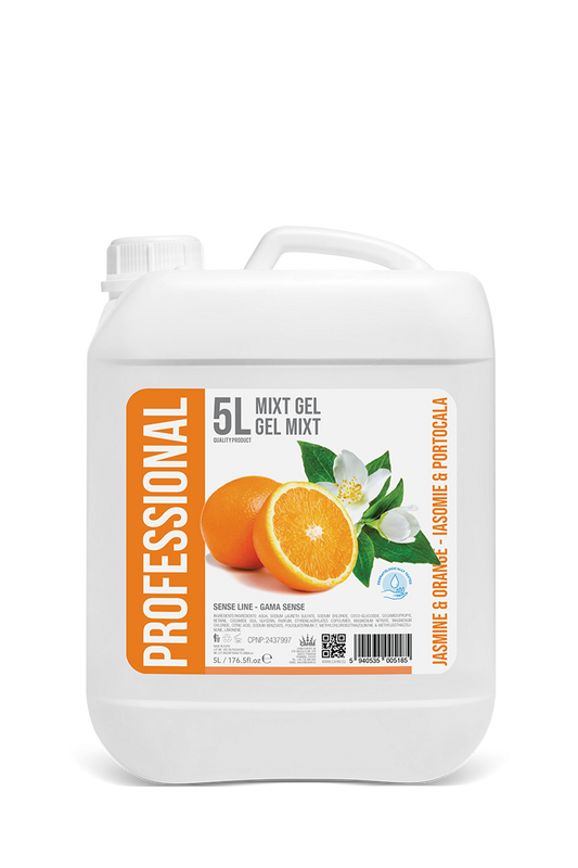 Profesionální smíšený gel Jasmín a Pomeranč, 5L kanystr – PROFESIONÁLNÍ