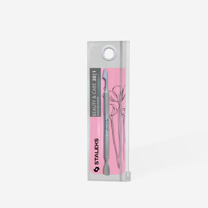 Manicure pusher BEAUTY & CARE 30 TYPE 1 (rounded narrow pusher and cleaner) - STALEKS