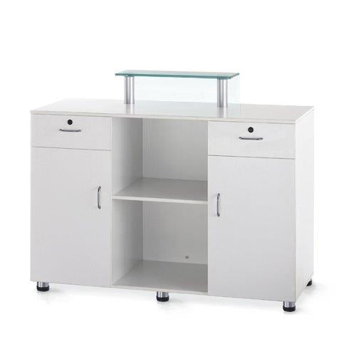 BD-3307 Reception Desk, White