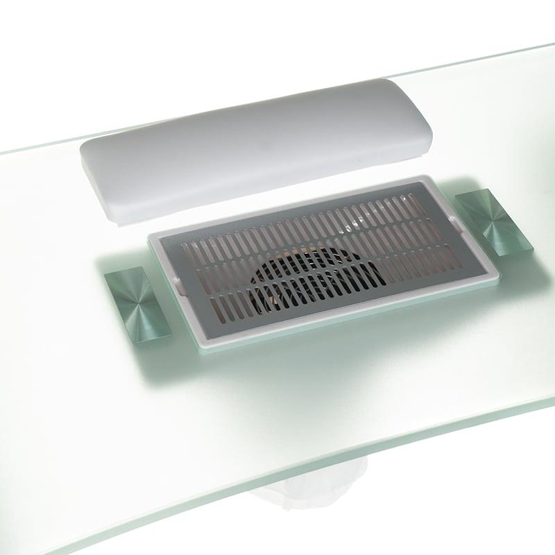 Manicure Table + Waste Container BD-3425-1+P WHITE