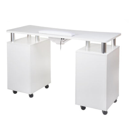 Manicure Table + Waste Container BD-3425+P WHITE