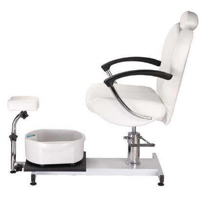 Pediküre-Sessel mit Fußmassage BR-2301 weiß
