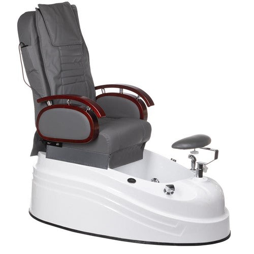 BR-2307 Grauer Pedikürestuhl mit Massage