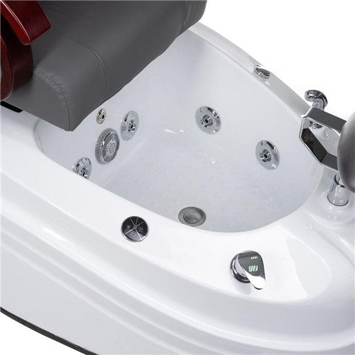 BR-2307 Grauer Pedikürestuhl mit Massage