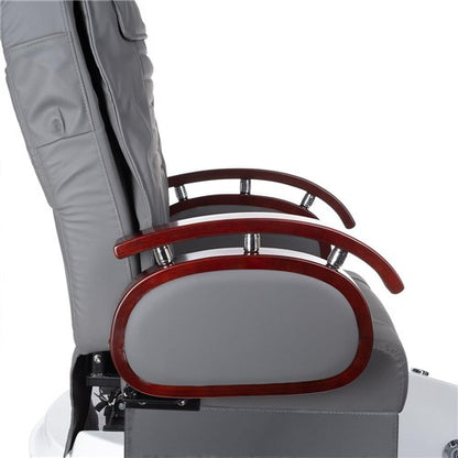 BR-2307 Grauer Pedikürestuhl mit Massage