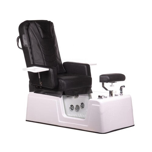 BR-2310 Schwarzer Pedikürestuhl mit Massage
