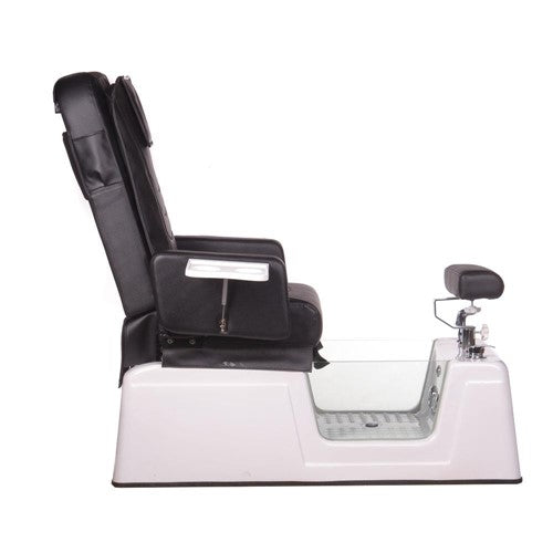 BR-2310 Schwarzer Pedikürestuhl mit Massage