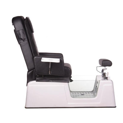 BR-2310 Schwarzer Pedikürestuhl mit Massage